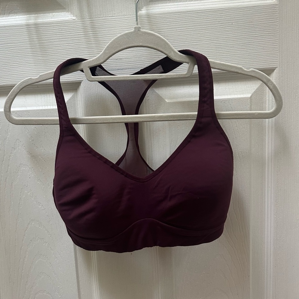 Lululemon Speed Up Bra C/D Dark Adobe Burgundy Sports Bra 6 red